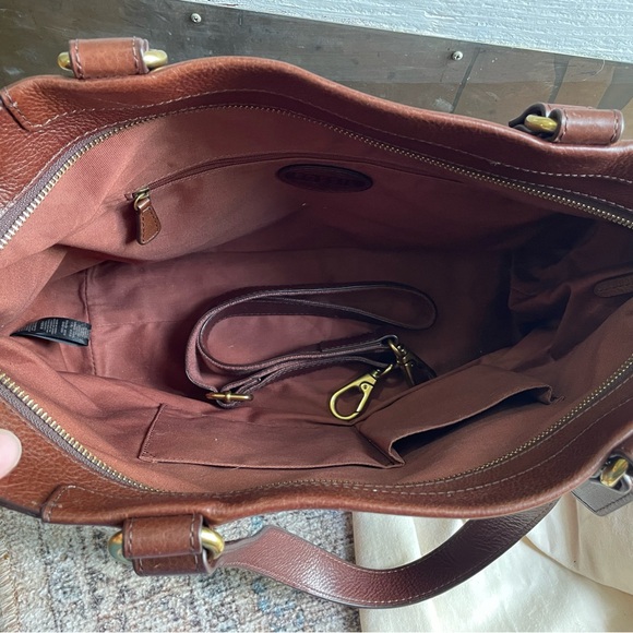 Fossil Leather Croc-Embossed Tote - Picture 4 of 5